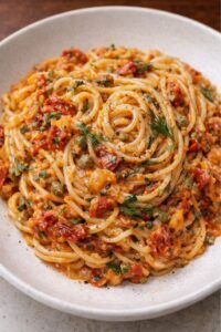 Mediterranean Spaghetti, Hidangan Ringan dengan Karakter Kuat